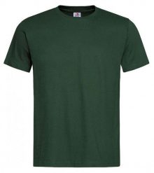 Butelkowy Zielony Bawełniany T-Shirt Męski Bez Nadruku STEDMAN Koszulka, Krótki Rękaw, Basic, U-neck. Zielone bluzki z długim rękawem Stedman, l, bez wzorów, z bawełny, bez kołnierzyka, bez ramiączek. Za 45.00 zł.