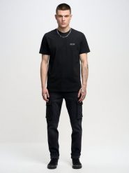 Koszulka męska z nadrukiem czarna Tatisar 906. Czarne t-shirty BIG STAR, l, bez wzorów, z bawełny, bez kołnierzyka, bez ramiączek. Za 99.99 zł.