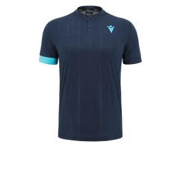 Polo Macron Prime Emperor Korean. Niebieskie koszulki polo sportowe Macron, bez wzorów, bez kołnierzyka, bez ramiączek. Za 268.50 zł.