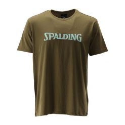 Koszulka Spalding Logo. Zielone t-shirty sportowe Spalding, bez wzorów, bez ramiączek, do koszykówki. Za 164.50 zł.