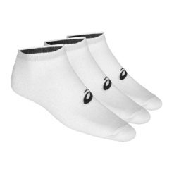 Skarpetki Unisex Dla Dorosłych 155206 0001 3pak. Białe skarpety ASICS, bez wzorów, z bawełny. Za 82.99 zł.