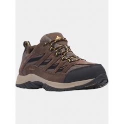 Buty Turystyczne Niskie Męskie Columbia Crestwood WP. Brązowe buty trekkingowe Columbia, bez wzorów, bez zapięcia, trekkingowe. Za 399.00 zł.