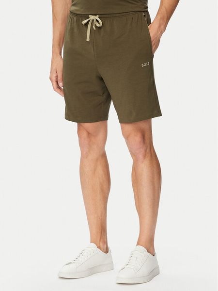 BOSS Szorty sportowe Mix&Match 50515314 Khaki Regular Fit. Brązowe krótkie spodenki sportowe Boss, l, bez wzorów, z bawełny. Za 169.99 zł.