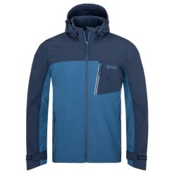 Męska kurtka softshell Kilpi RAVIO-M. Niebieskie kurtki Kilpi, m, bez wzorów, z softshellu, bez kaptura. Za 309.99 zł.
