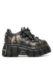 NEW ROCK Sneakersy M-120N-C69 Czarny. Czarne buty sportowe casual NEW ROCK, bez wzorów, ze skóry, bez zapięcia. Za 1,329.00 zł.