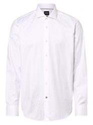 BOSS Koszula Mężczyźni Regular Fit Bawełna biały, 42. Białe koszule Boss, m, bez wzorów, z bawełny, bez kołnierzyka, bez ramiączek. Za 479.95 zł.