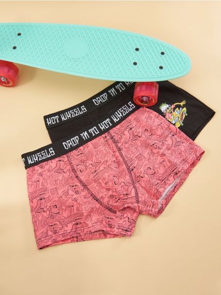 Bokserki 2 pack Hot Wheels Tony Hawk - wielobarwny. Bokserki Sinsay, l, bez wzorów. Za 29.99 zł.