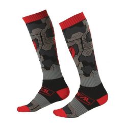 Skarpety rowerowe narciarskie O'Neal Camo V.22 black/red. Czarne skarpety O'NEAL, bez wzorów, z elastanu. Za 89.00 zł.