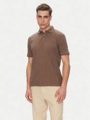 Selected Homme Polo 16094575 Beżowy Regular Fit. Brązowe koszulki polo Selected Homme, m, bez wzorów, z bawełny, bez kołnierzyka, bez ramiączek. Za 149.99 zł.