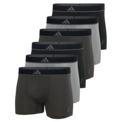 Bokserki Active Micro Flex Eco 6 pak. Szare bokserki Adidas, l, bez wzorów, z elastanu. Za 358.00 zł.