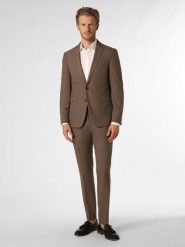 Finshley & Harding garnitur Mężczyźni Slim Fit brązowy, 48. Brązowe garnitury Finshley & Harding, m, bez wzorów. Za 999.95 zł.