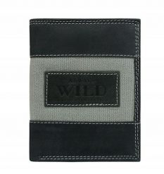 Portfel męski skórzany Always Wild N4-JEANS czarny. Czarne portfele Always Wild, bez wzorów, z jeansu. Za 51.99 zł.