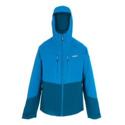 Męska Kurtka Ocieplana Highton Stretch Padded Jacket. Niebieskie kurtki Regatta, m, bez wzorów, z puchu, bez kaptura. Za 187.99 zł.