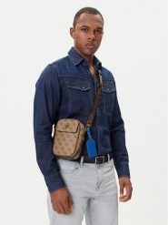 Guess Saszetka HMMILO P5425 Brązowy. Brązowe saszetki i nerki Guess, z aplikacjami, ze skóry. Za 289.99 zł.