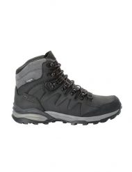 Buty trekkingowe męskie Jack Wolfskin Refugio Prime Texapore Mid. Szare buty turystyczne Jack Wolfskin, na zimę, bez wzorów, z materiału, za kostkę, bez zapięcia, trekkingowe. Za 668.00 zł.