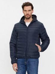Brave Soul Kurtka puchowa MJK-GARSTANGNAVY Granatowy Regular Fit. Niebieskie kurtki Brave Soul, m, bez wzorów, z puchu, bez kaptura. Za 129.99 zł.