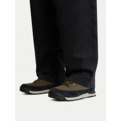 Trekkingi The North Face. Brązowe botki sznurowane The North Face, bez wzorów, bez obcasa, bez zapięcia. Za 649.99 zł.