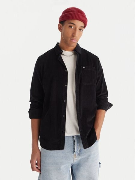 Quiksilver Koszula Smoke Trail EQYWT04652 Czarny Regular Fit. Czarne koszule Quiksilver, m, bez wzorów, z bawełny, bez kołnierzyka, bez ramiączek. Za 159.99 zł.