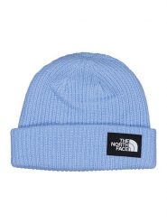 The North Face Czapka beanie "Salty Lined" w kolorze błękitnym rozmiar: onesize. Niebieskie czapki zimowe The North Face, z aplikacjami, prążkowane. Za 123.25 zł.