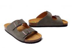 DR. BRINKMANN 600136-07 grun, klapki profilaktyczne męskie. Zielone klapki Dr. Brinkmann, ze skóry. Za 175.92 zł.