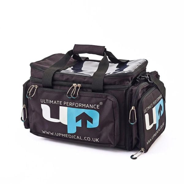 Torba medyczna dla fizjoterapeuty Ultimate Performance. Czarne torby na ramię ULTIMATE PERFORMANCE, bez wzorów, z materiału, na ramię, bez dodatków. Za 340.00 zł.