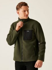 Regatta Kurtka polarowa "Frankie" w kolorze zielonym rozmiar: S. Zielone kurtki Regatta, s, bez wzorów, z polaru, bez kaptura. Za 66.31 zł.