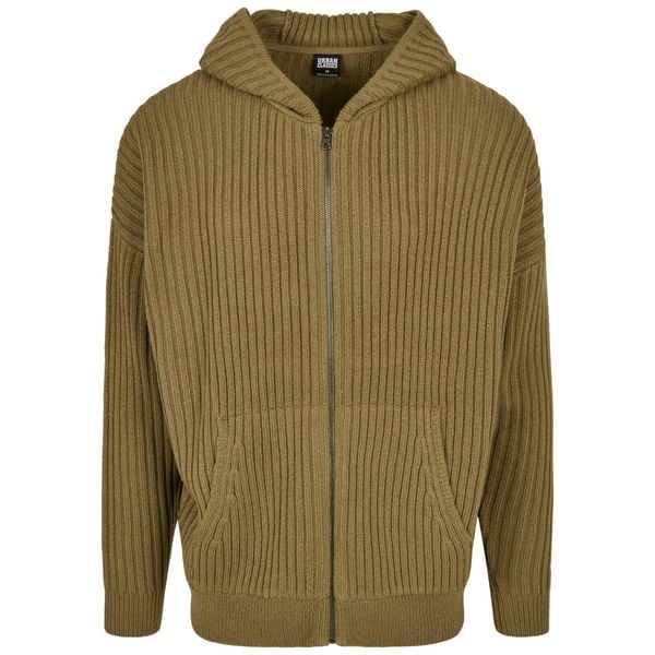 Dzianinowa bluza z kapturem Urban Classics. Zielone bluzy Urban Classics, m, bez wzorów, z dzianiny, z kapturem. Za 232.50 zł.