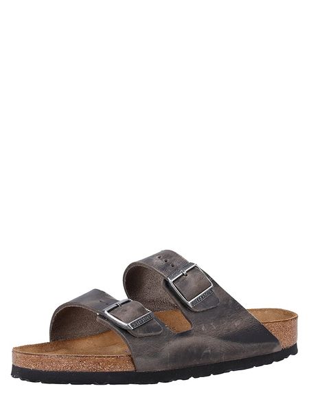 Birkenstock Skórzane klapki "Arizona" w kolorze brązowym rozmiar: 38. Brązowe klapki Birkenstock. Za 329.95 zł.