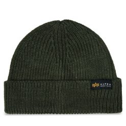Czapka Alpha Industries. Zielone czapki zimowe Alpha Industries, bez wzorów. Za 119.99 zł.