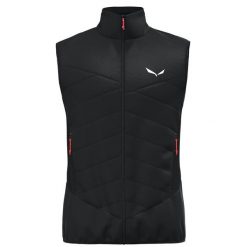 Bezrękawnik Sportowy Męskie Salewa Ortles Hyb Twr. Czarne odzież kompresyjna Salewa, m, bez wzorów, z puchu, trekkingowe. Za 700.50 zł.