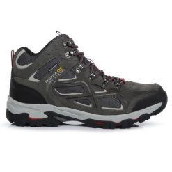 Buty trekkingowe męskie Regatta Tebay. Szare trekkingi Regatta, bez wzorów, bez zapięcia. W wyprzedaży za 322.00 zł.