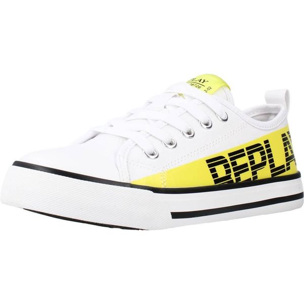 Buty REPLAY JV240002T Biały. Białe buty turystyczne Replay, bez wzorów, z tkaniny, bez zapięcia, trekkingowe. Za 132.99 zł.