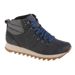 Buty trekkingowe męskie Merrell Alpine Hiker. Szare buty turystyczne Merrell, bez wzorów, z materiału, za kostkę, bez zapięcia, trekkingowe. Za 487.00 zł.