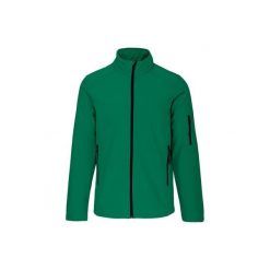 Kurtka Kariban Softshell. Zielone kurtki KARIBAN, m, bez wzorów, z elastanu, bez kaptura. Za 246.00 zł.