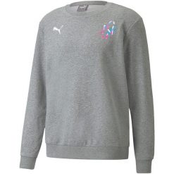 Bluza męska Puma Neymar JR Creativity Crew. Szare bluzy bez kaptura Puma, m, bez wzorów, z bawełny, bez kaptura. Za 247.95 zł.