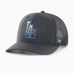 Czapka z daszkiem 47 Brand Los Angeles Dodgers Volcanic Trucker. Czarne czapki z daszkiem 47 Brand, na zimę, bez wzorów. Za 129.99 zł.