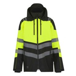 Kurtka Wodoodporna Męska Odblaskowa. Czarne kurtki Regatta, m, bez wzorów, z materiału, z kapturem. Za 403.99 zł.