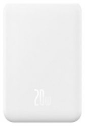 Baseus Magnetic Mini 5000mAh 20W biały. Białe powerbanki . Za 89.90 zł.