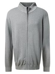 Pierre Cardin Kardigan w kolorze jasnoszarym rozmiar: 5XL. Szare swetry rozpinane Pierre Cardin, xl, bez wzorów, z bawełny, bez kołnierzyka, bez ramiączek. Za 213.45 zł.