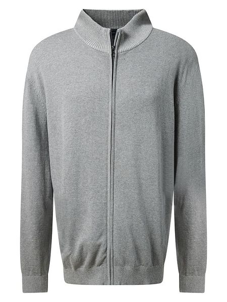 Pierre Cardin Kardigan w kolorze jasnoszarym rozmiar: 5XL. Szare swetry rozpinane Pierre Cardin, xl, bez wzorów, z bawełny, bez kołnierzyka, bez ramiączek. Za 204.95 zł.