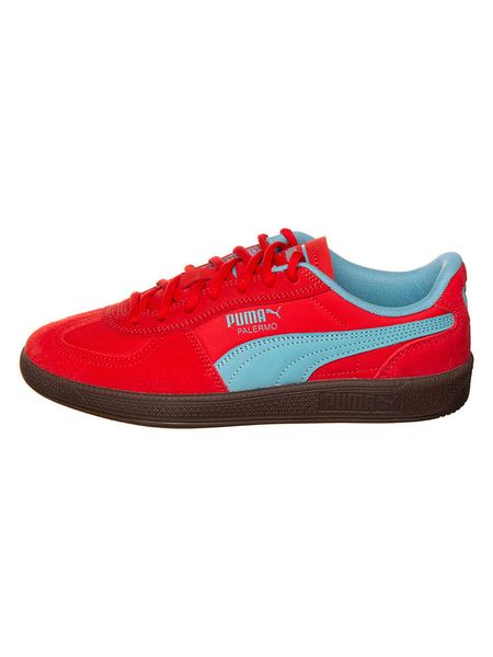 Puma Sneakersy "Palermo Pop" w kolorze czerwonym rozmiar: 38,5. Czerwone buty sportowe casual Puma, bez wzorów, z materiału, bez zapięcia. Za 174.95 zł.