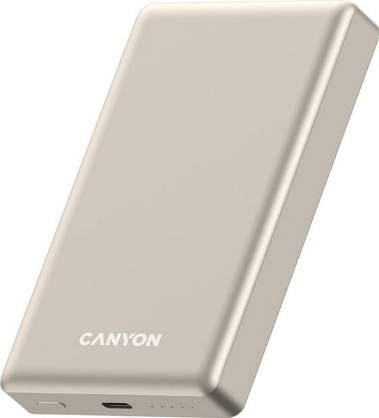 Canyon OnPower 510 slim Magsafe 10000 mAh PD20W beżowy. Brązowe powerbanki . Za 119.90 zł.