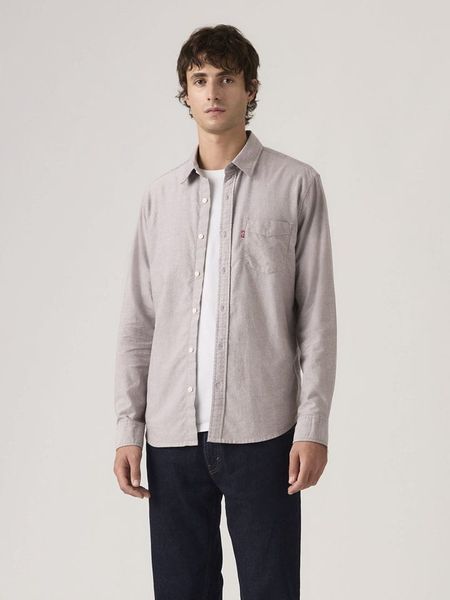 Levi's Koszula - Regular fit - w kolorze szarym rozmiar: L. Szare koszule Levi's®, l, bez wzorów, bez kołnierzyka, bez ramiączek. Za 128.55 zł.