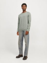 Jack & Jones Sweter w kolorze szarym rozmiar: XL. Szare swetry nierozpinane Jack & Jones, xl, bez wzorów, z bawełny, bez kołnierzyka, bez ramiączek. Za 88.43 zł.