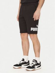 Puma Szorty sportowe Ess 682596 Czarny Regular Fit. Czarne krótkie spodenki sportowe Puma, m, bez wzorów, z bawełny. Za 89.99 zł.