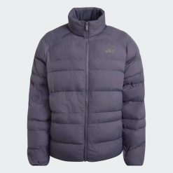 KURTKA OCIEPLANA ESSENTIALS PACKABLE. Szare kurtki Adidas, l, bez wzorów, z materiału, bez kaptura. Za 349.00 zł.