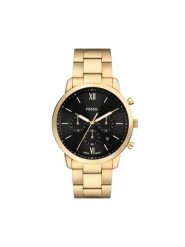 Fossil Zegarek Neutra Chronograph FS6093 Złoty. Żółte, analogowe zegarki Fossil, złote. Za 759.99 zł.