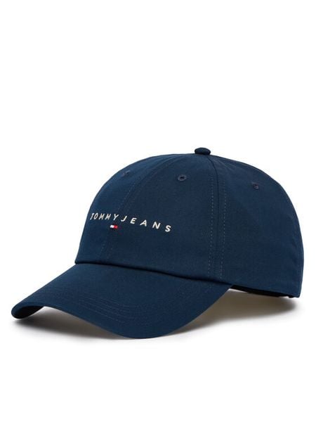 Tommy Jeans Czapka z daszkiem Tjm Linear Logo Cap AM0AM12958 Granatowy. Niebieskie czapki z daszkiem Tommy Jeans, bez wzorów, z bawełny. Za 129.99 zł.