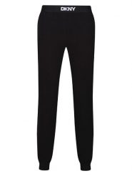 DKNY Spodnie dresowe w kolorze czarnym rozmiar: XL. Czarne spodnie treningowe długie DKNY, xl, bez wzorów, z bawełny. Za 108.95 zł.