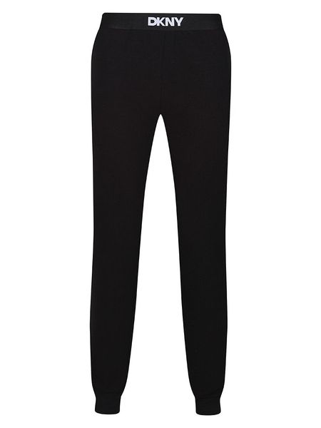 DKNY Spodnie dresowe w kolorze czarnym rozmiar: XL. Czarne spodnie treningowe długie DKNY, xl, bez wzorów, z bawełny. Za 97.51 zł.